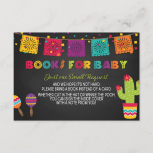 Fiesta Baby shower Book Insert Informatiekaartje