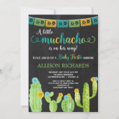 Fiesta baby shower boy little muchacho kaart (Voorkant)