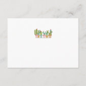 Fiesta Baby shower Cactus Breng een boekenbehuizin Informatiekaartje (Achterkant)