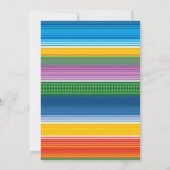 Fiesta Baby shower, Chalkboard Invite Kaart (Achterkant)