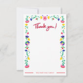 Fiesta Baby shower Dank u kaart (Voorkant)