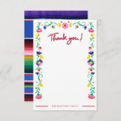 Fiesta Baby shower Dank u kaart (Voorkant / Achterkant)