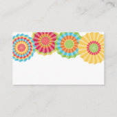 Fiesta Baby shower Diaper Raffle Kaart (Achterkant)