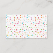 Fiesta Baby shower Diaper Raffle Kaart (Achterkant)