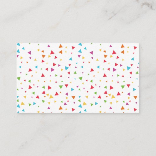 Fiesta Baby shower Diaper Raffle Kaart (Achterkant)