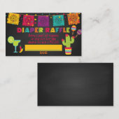 Fiesta Baby shower Diaper Raffle Kaart (Voorkant / Achterkant)