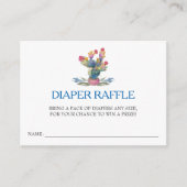 Fiesta Baby shower Diaper Raffle Ticket Informatiekaartje (Voorkant)
