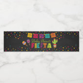 Fiesta Baby shower Etiket waterfles (Enkel label)