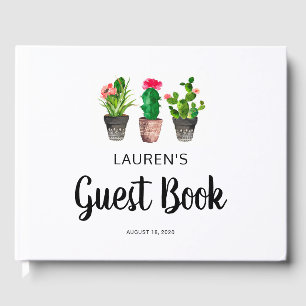 Fiesta Baby shower Guest Book, Cactus Gastenboek