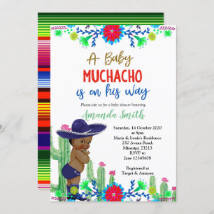 Fiesta Baby shower Invitation Boy Fiesta Shower Kaart