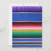 Fiesta Baby shower Invitation – Floral Sombrero Ta Kaart (Achterkant)