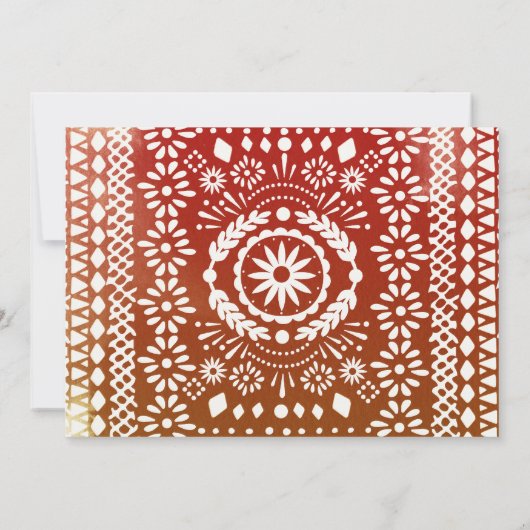 Fiesta Baby shower Invitation Mexican Fun Kaart (Achterkant)