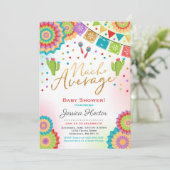 Fiesta Baby shower Invitation Nacho Gemiddelde Sho Kaart (Staand voorkant)