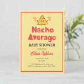Fiesta Baby shower Invitation Nacho Gemiddelde Sho Kaart (Staand voorkant)