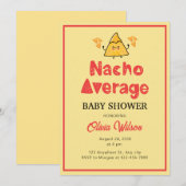 Fiesta Baby shower Invitation Nacho Gemiddelde Sho Kaart (Voorkant / Achterkant)