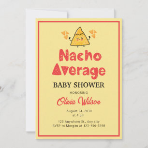 Fiesta Baby shower Invitation Nacho Gemiddelde Sho Kaart