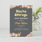 Fiesta Baby shower Invitation Nacho Gemiddelde Sho Kaart (Staand voorkant)