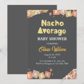 Fiesta Baby shower Invitation Nacho Gemiddelde Sho Kaart (Voorkant / Achterkant)