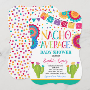 Fiesta Baby shower Invitation Nacho Gemiddelde Sho Kaart