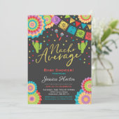 Fiesta Baby shower Invitation Nacho Gemiddelde Sho Kaart (Staand voorkant)