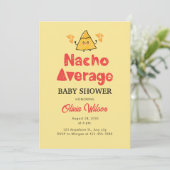 Fiesta Baby shower Invitation Nacho Gemiddelde Sho Kaart (Staand voorkant)