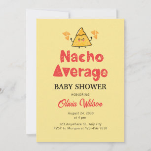 Fiesta Baby shower Invitation Nacho Gemiddelde Sho Kaart