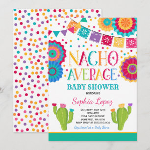 Fiesta Baby shower Invitation Nacho Gemiddelde Sho Kaart
