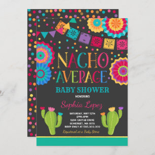 Fiesta Baby shower Invitation Nacho Gemiddelde Sho Kaart