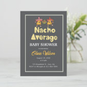 Fiesta Baby shower Invitation Nacho Gemiddelde Sho Kaart (Staand voorkant)