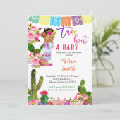 Fiesta Baby shower Invitation Taco Bout A Baby Kaart (Staand voorkant)