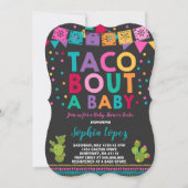 Fiesta Baby shower Invitation Taco Bout A Baby Kaart (Voorkant)