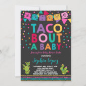 Fiesta Baby shower Invitation Taco Bout A Baby Kaart (Voorkant)
