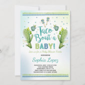 Fiesta Baby shower Invitation Taco Bout A Baby Kaart (Voorkant)