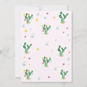 Fiesta Baby shower Invitation Taco over een Baby Kaart (Achterkant)