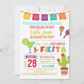 Fiesta Baby shower Invitation - White Kaart (Voorkant)