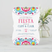 Fiesta Baby shower Invite Kaart (Staand voorkant)