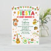 Fiesta baby shower Mexicaanse folk Kaart (Staand voorkant)