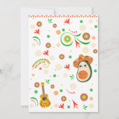 Fiesta baby shower Mexicaanse folk Kaart (Achterkant)