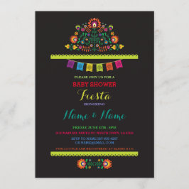 Fiesta Baby shower Mexican Boy Bright Invite Kaart