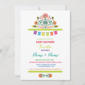 Fiesta Baby shower Mexican Boy Bright Invite Kaart (Voorkant)