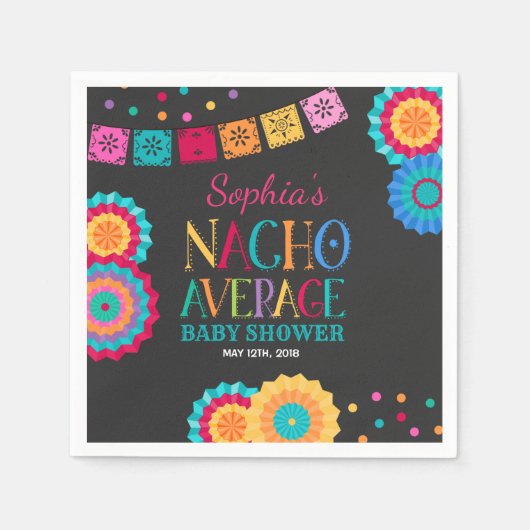 Fiesta Baby shower Napkin Nacho Gemiddelde Partij Servet (Voorkant)