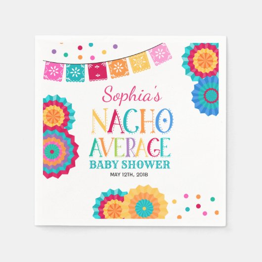 Fiesta Baby shower Napkin Nacho Gemiddelde Partij Servet (Voorkant)
