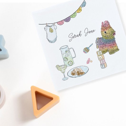 Fiesta Baby shower Servet