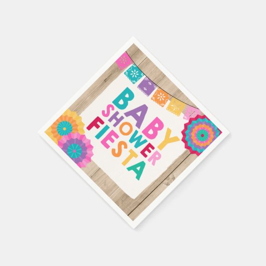 Fiesta Baby shower Servet Mexicaans Baby shower (Hoek)