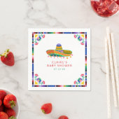 Fiesta Baby shower servetten – Floral Sombrero Tac (Insitu)