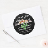 Fiesta Baby shower Specialized Hot Sauce Classic Ronde Sticker (Envelop)