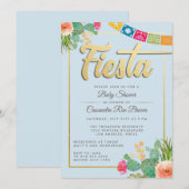 Fiesta Baby shower Uitnodiging (Voorkant / Achterkant)
