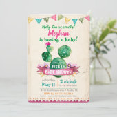 Fiesta Baby shower Uitnodiging (Staand voorkant)