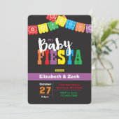 Fiesta Baby shower Uitnodiging (Staand voorkant)