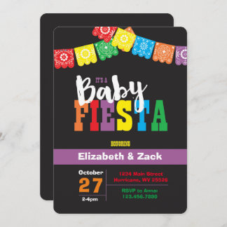 Fiesta Baby shower Uitnodiging